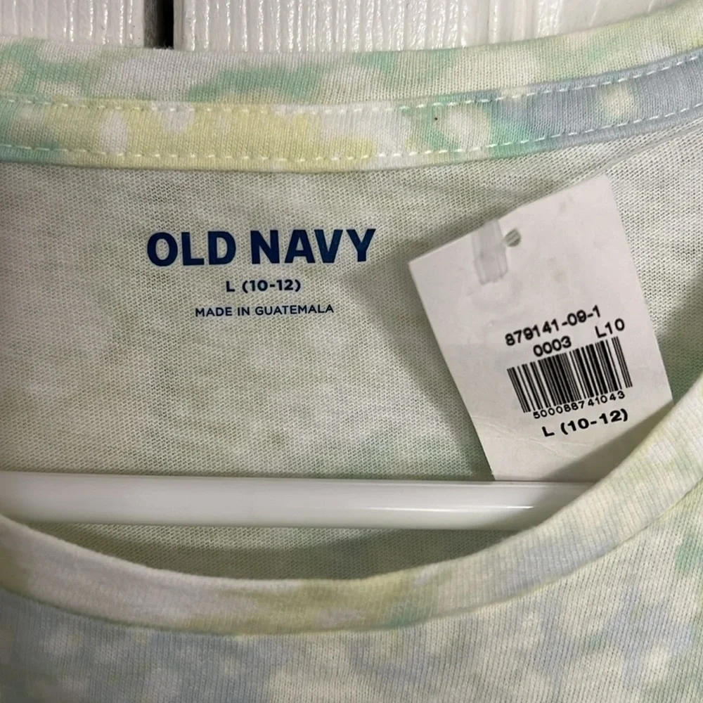 Old Navy Breathe In & Enjoy the Sunshine Graphic Tee Tie Dye Size L